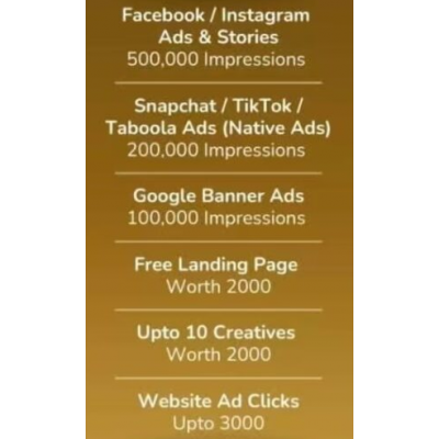 GOLD DIGITAL MARKETING PACKAGE